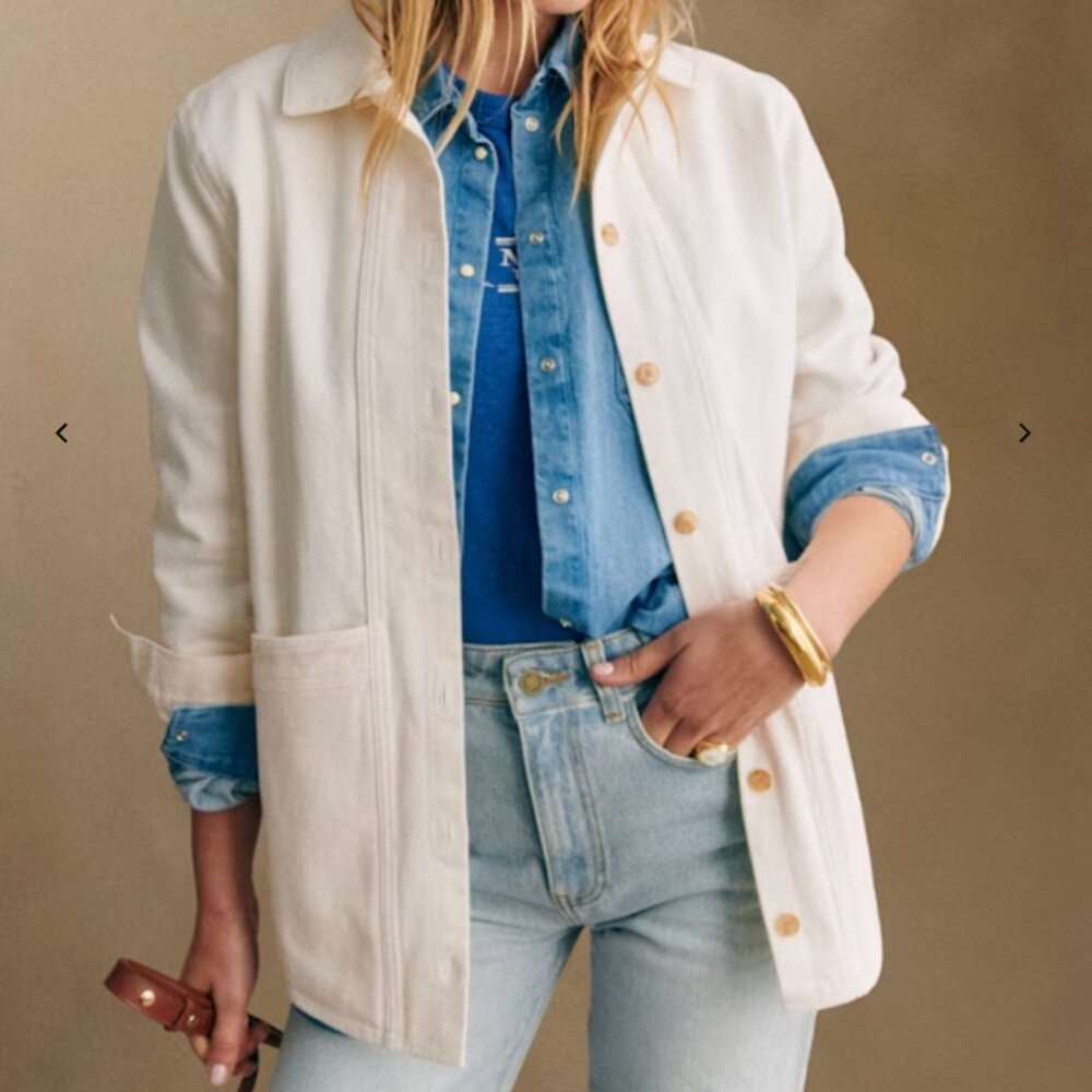 Sezane Ecru Will Jacket